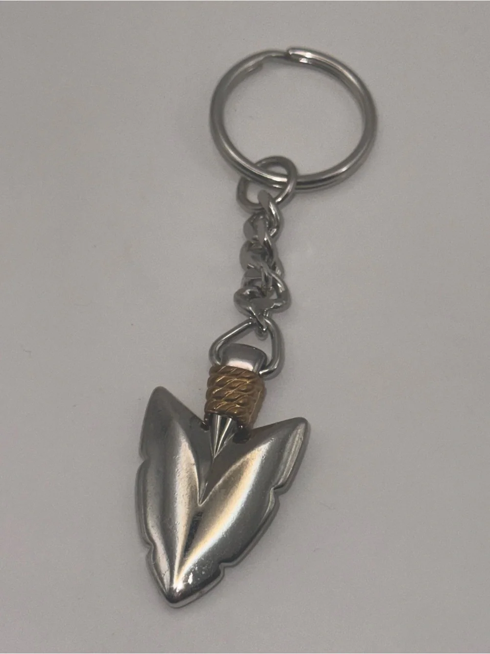 Avon Silver Arrowhead Key & Card Holder with Gold Accent